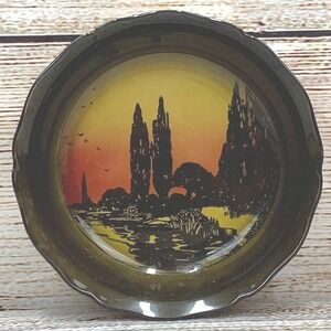 Royal Doulton England Bowl Poplars at Sunset Landscape D3416‎ Collector Plate